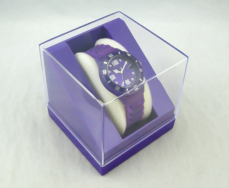 Square clear wrist watch display boxes