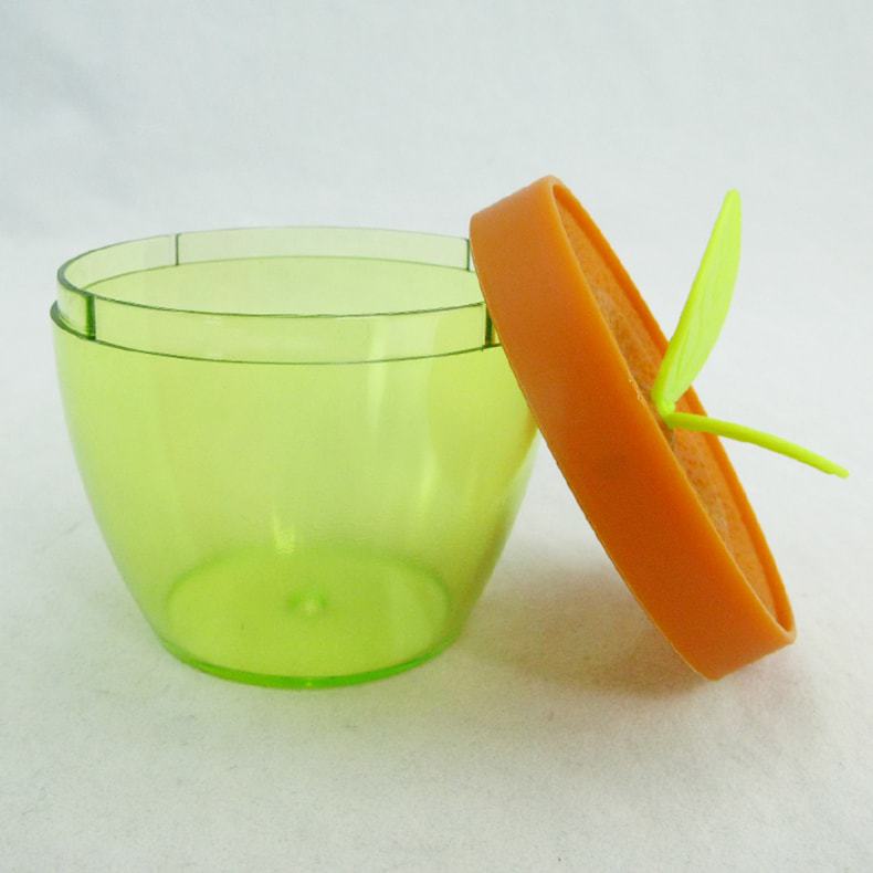Mini plastic container with lid