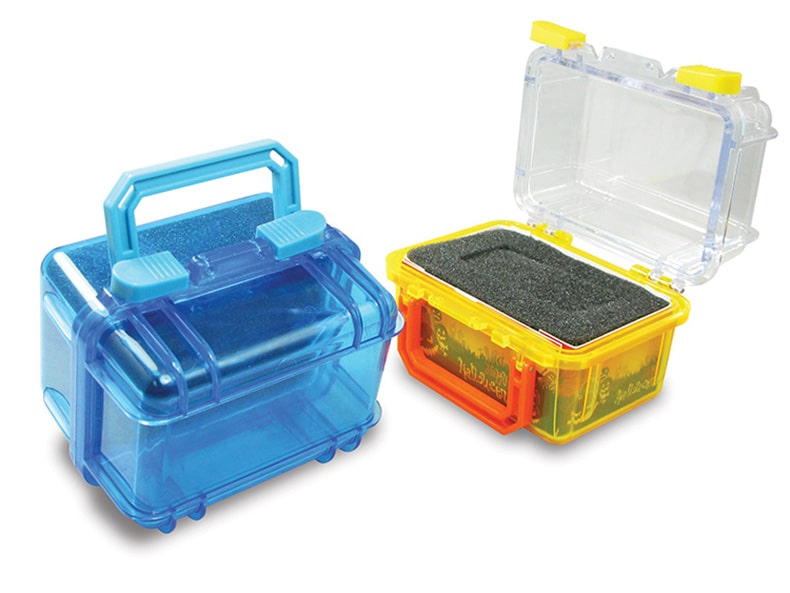 Plastic Cases with Foam Inserts & printed paper card