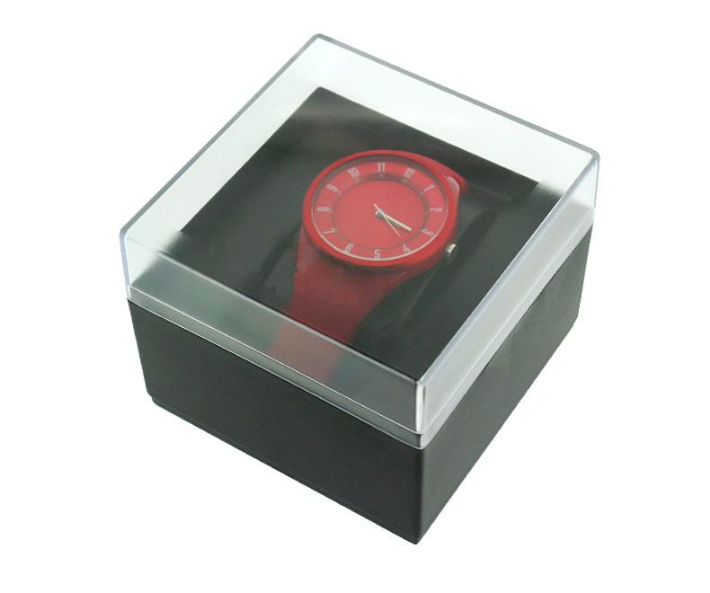 Square Watch jewelry box with PU support