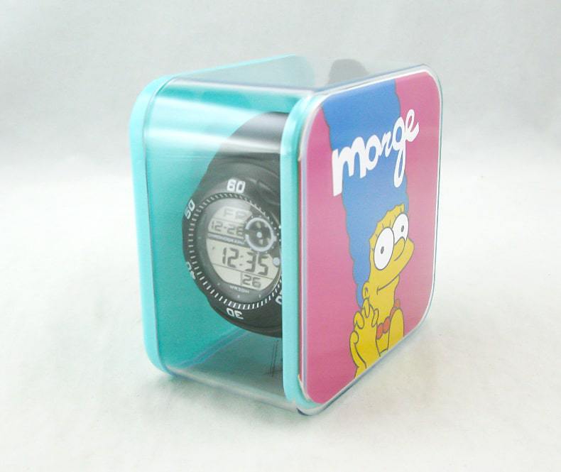 Clear Plastic Smartwatch Box with Branded Paper Card