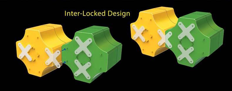 DIY Inter-locking Design for Multiple Storage