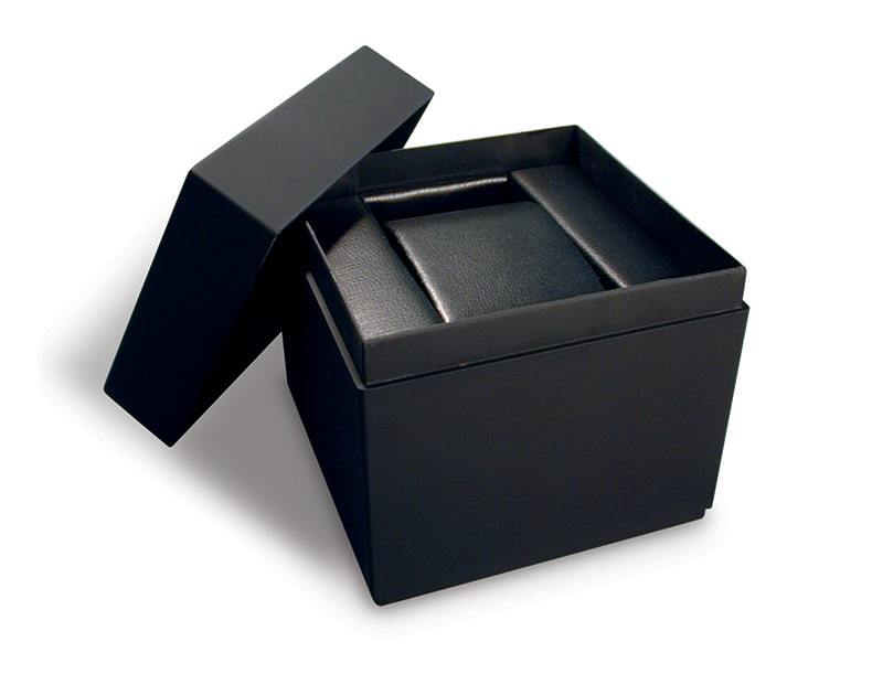 Black Plastic Square Box for Wristwatch | B181 - PacZone
