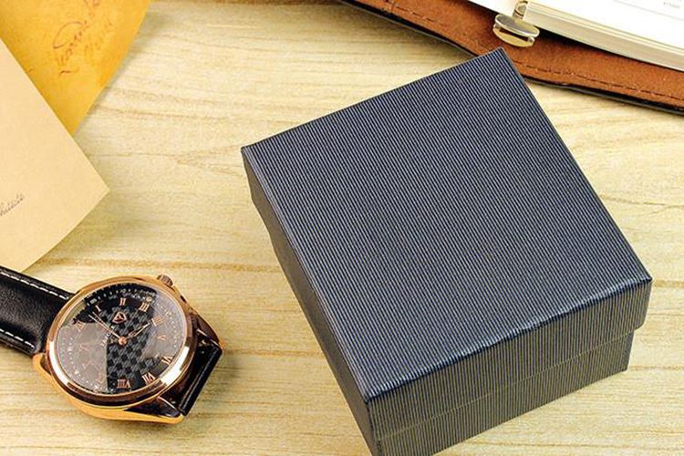 Handmade square paper watch box