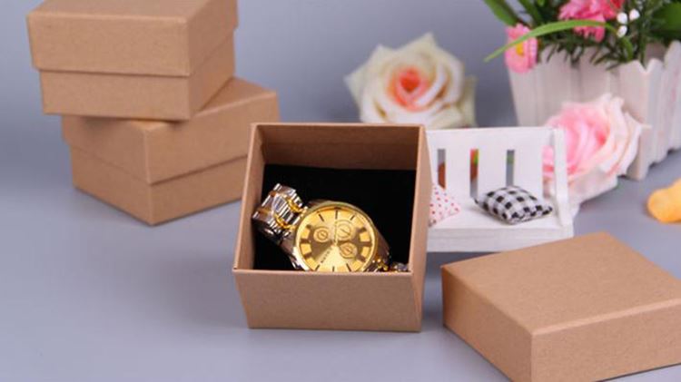 Eco-friendly kraft watch gift boxes