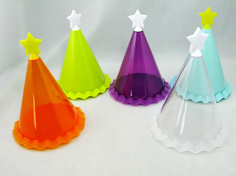 Cone party hat clear sweet gift boxes bulk