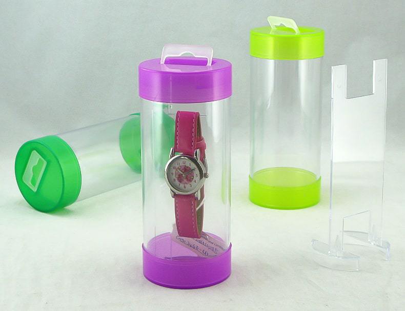 Clear Round Plastic Boxes with H Racks
